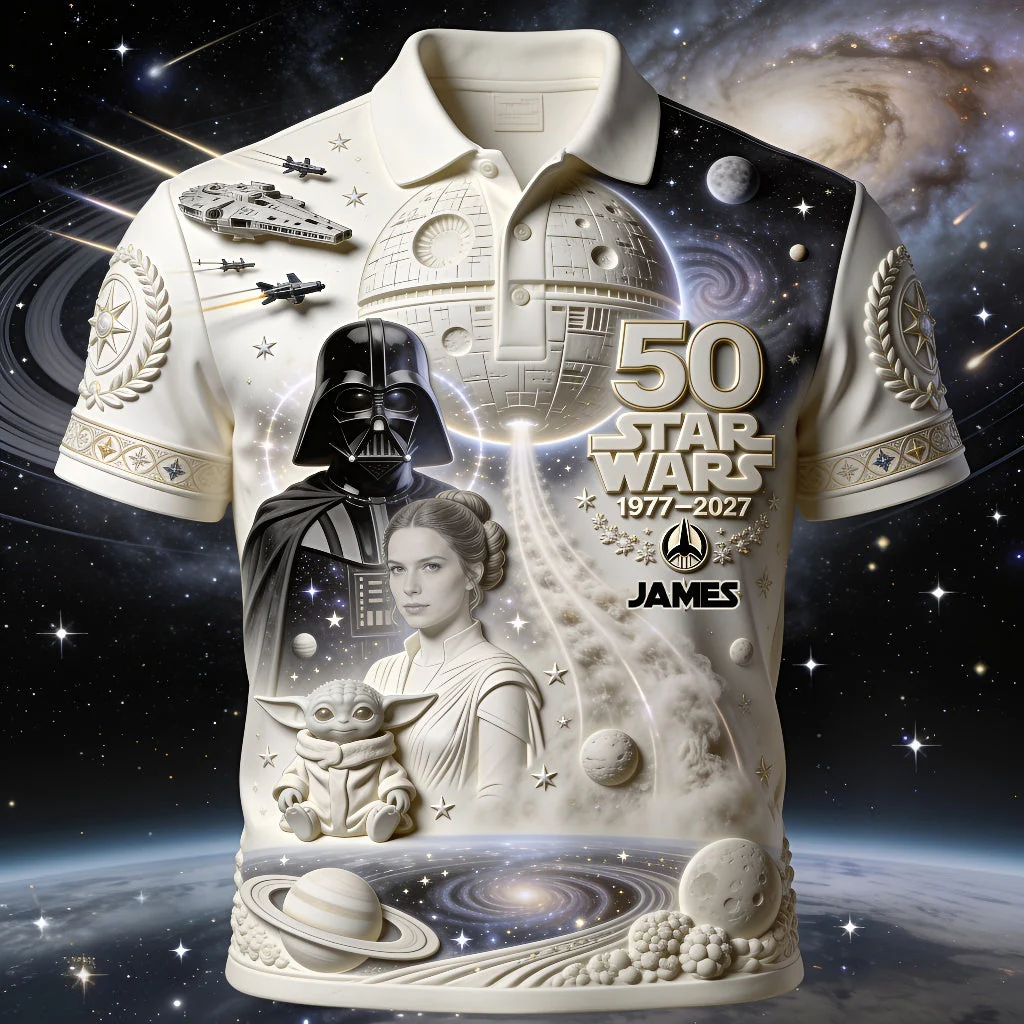 Dark Side 50th Anniversary - Personalized The Force Polo Shirt