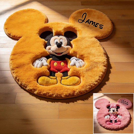 Magic Friends - Personalized Mouse Non-Slip Tufted Rug