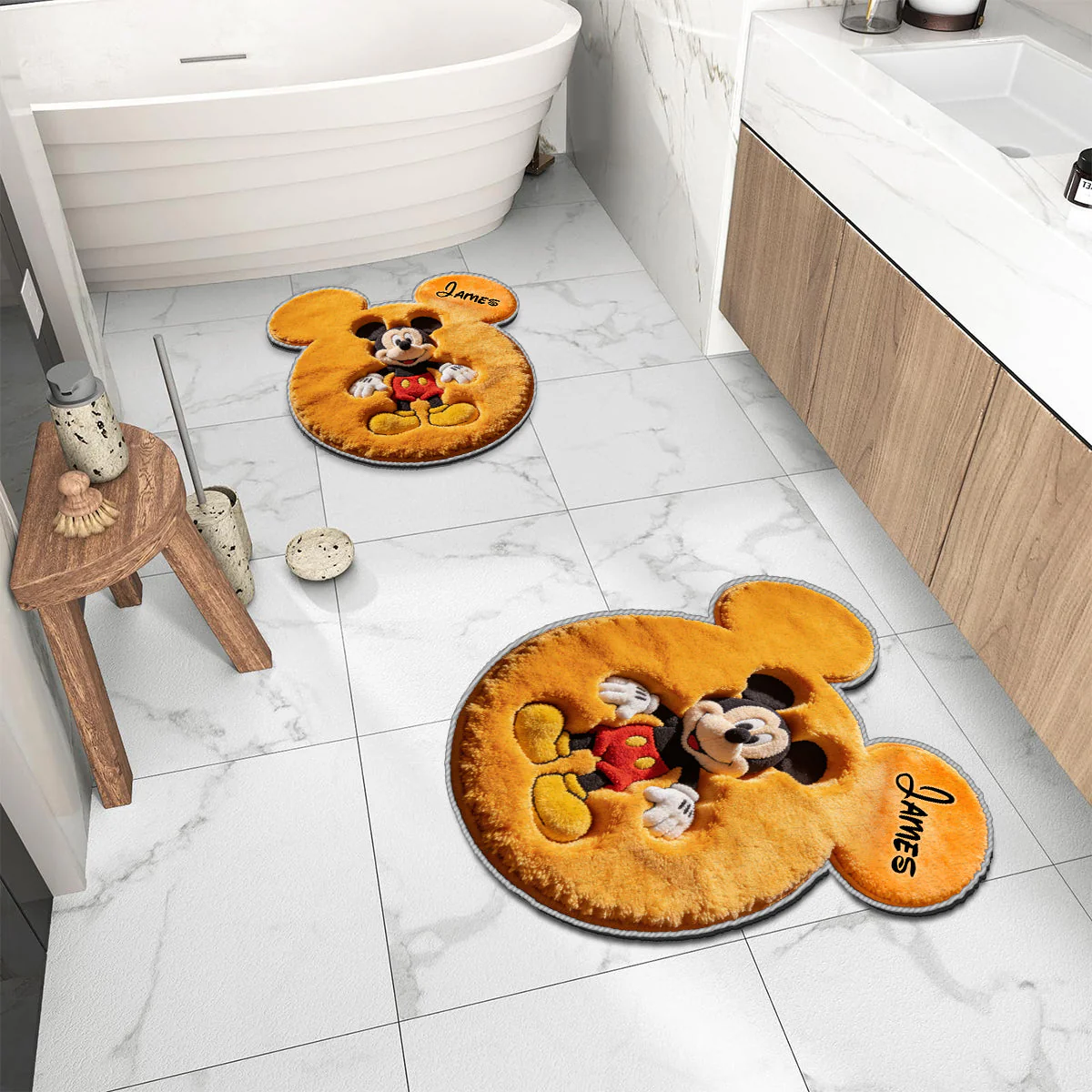 Magic Friends - Personalized Mouse Non-Slip Tufted Rug