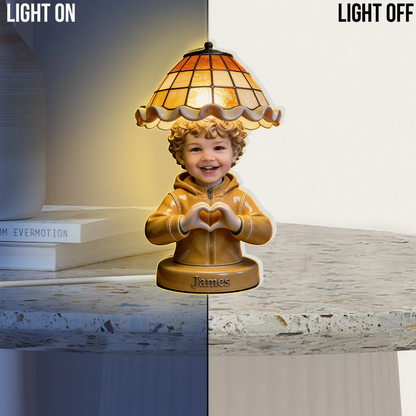 Custom Any Photo - Love My Kid - Personalized Kid Acrylic LED Night Light