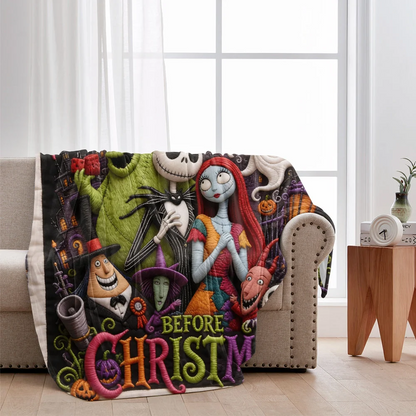 Personalized Nightmare Characters Blanket – Custom Name Halloween Gift