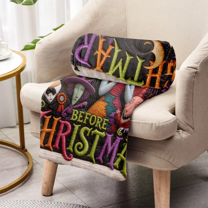 Personalized Nightmare Characters Blanket – Custom Name Halloween Gift