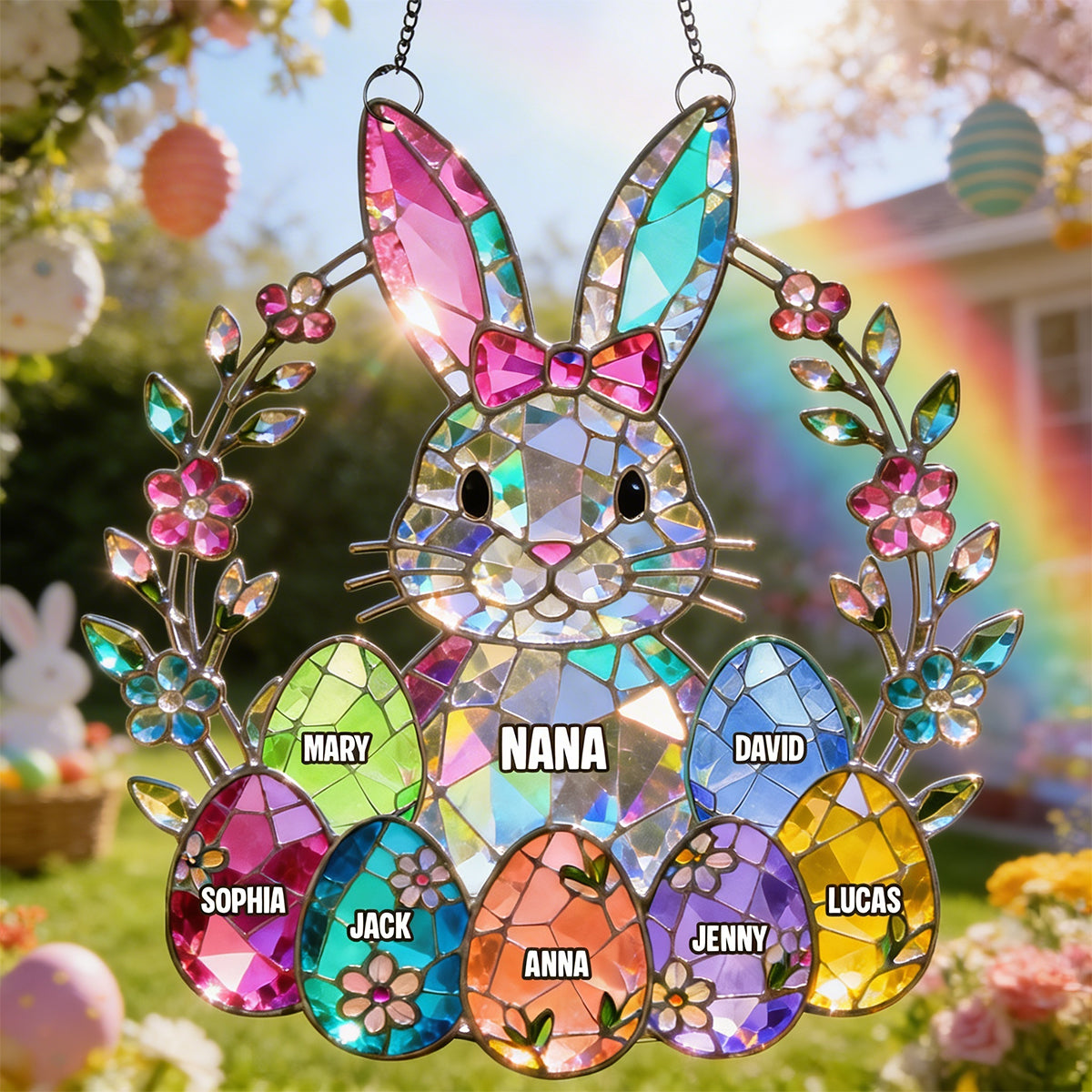 Personalized Easter Gifts For Mother's Day Suncatcher Ornament