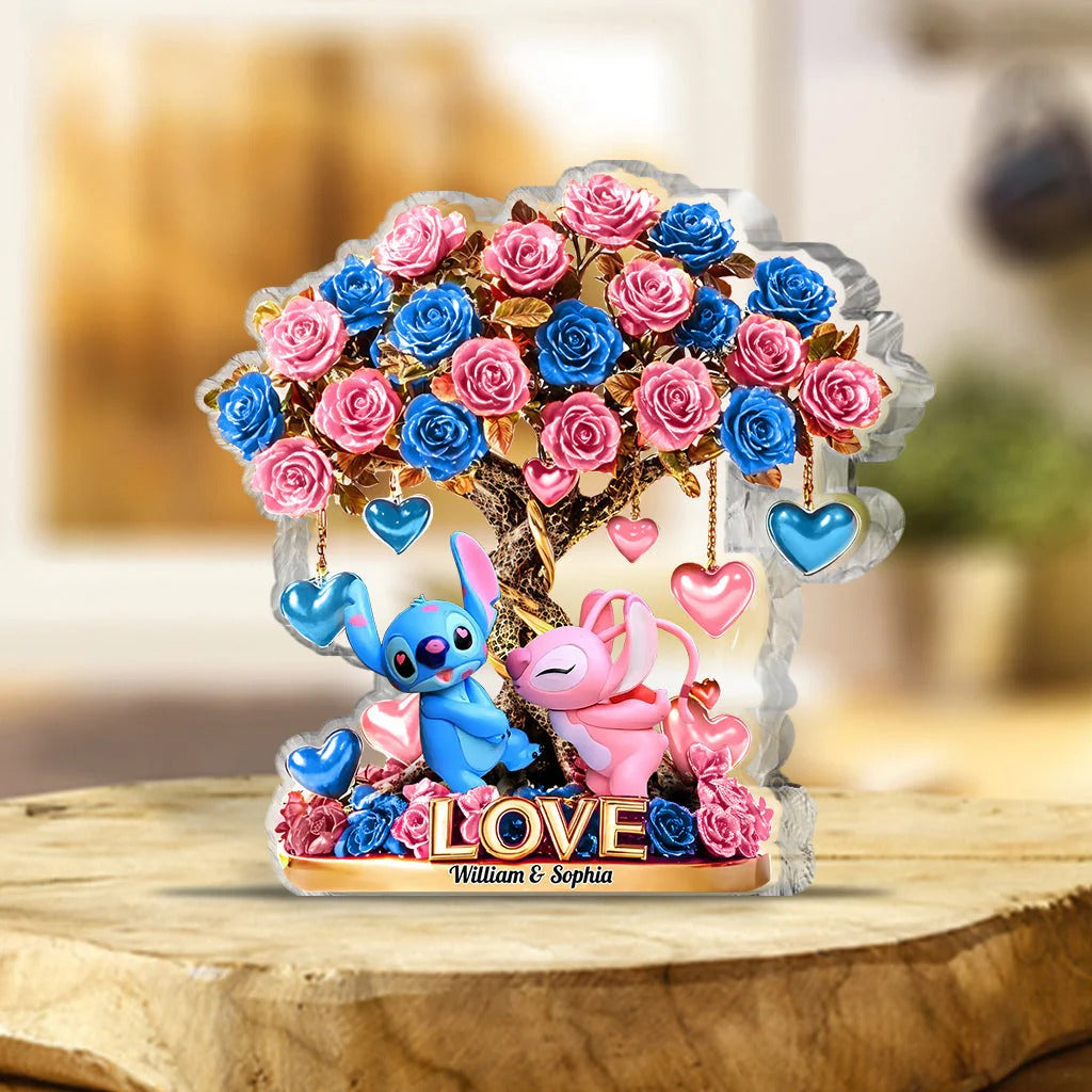 Tree Of Love 1 - Personalized Ohana Custom Shaped Acrylic Plaque