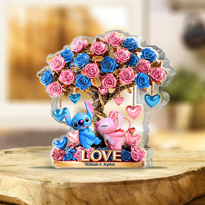 Tree Of Love 1 - Personalized Ohana Custom Shaped Acrylic Plaque