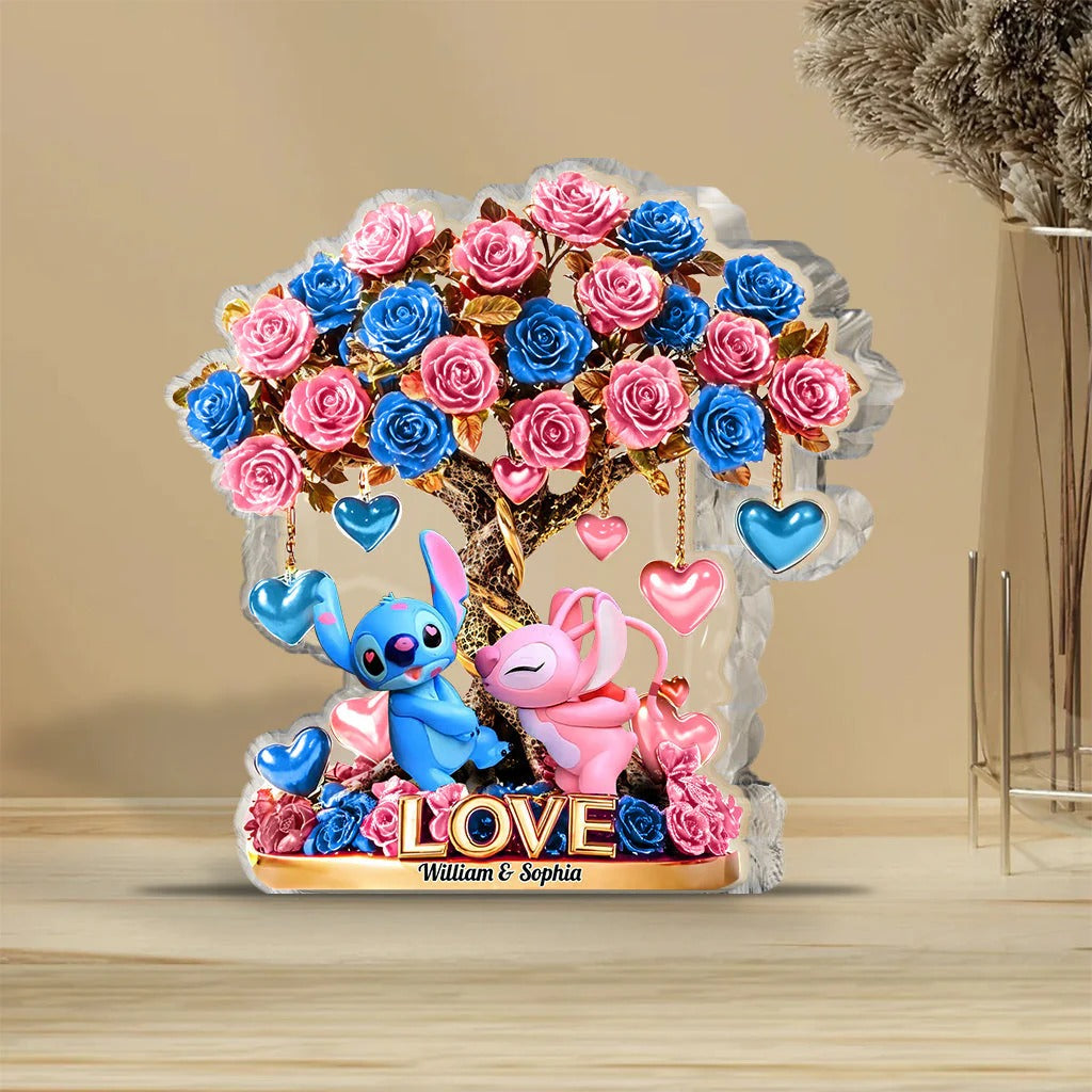 Tree Of Love 1 - Personalized Ohana Custom Shaped Acrylic Plaque