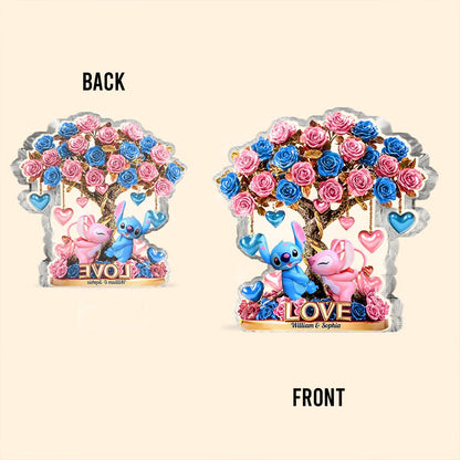 Tree Of Love 1 - Personalized Ohana Custom Shaped Acrylic Plaque
