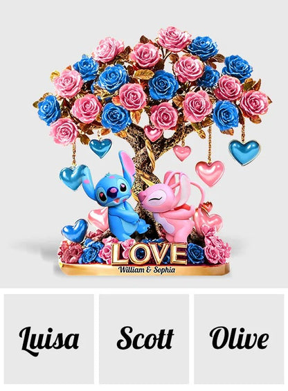 Tree Of Love 1 - Personalized Ohana Custom Shaped Acrylic Plaque