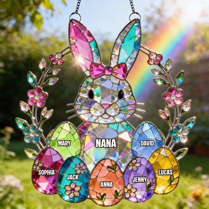 Personalized Easter Gifts For Mother's Day Suncatcher Ornament