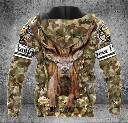 Deer Hunting Pattern Q2 All Over Printed Unisex Shirt