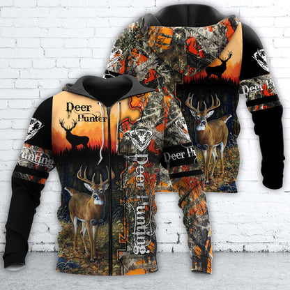 Personalized Name Deer Hunting 4 All Over Printed Unisex Shirt