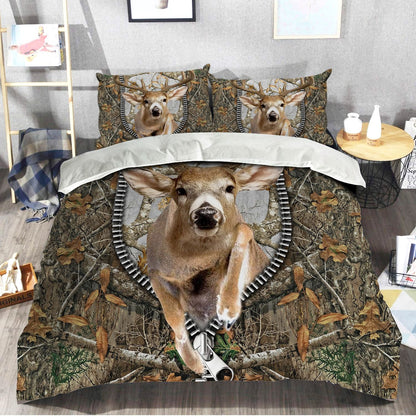 Deer Hunting Pattern All Over Printed Bedding Set