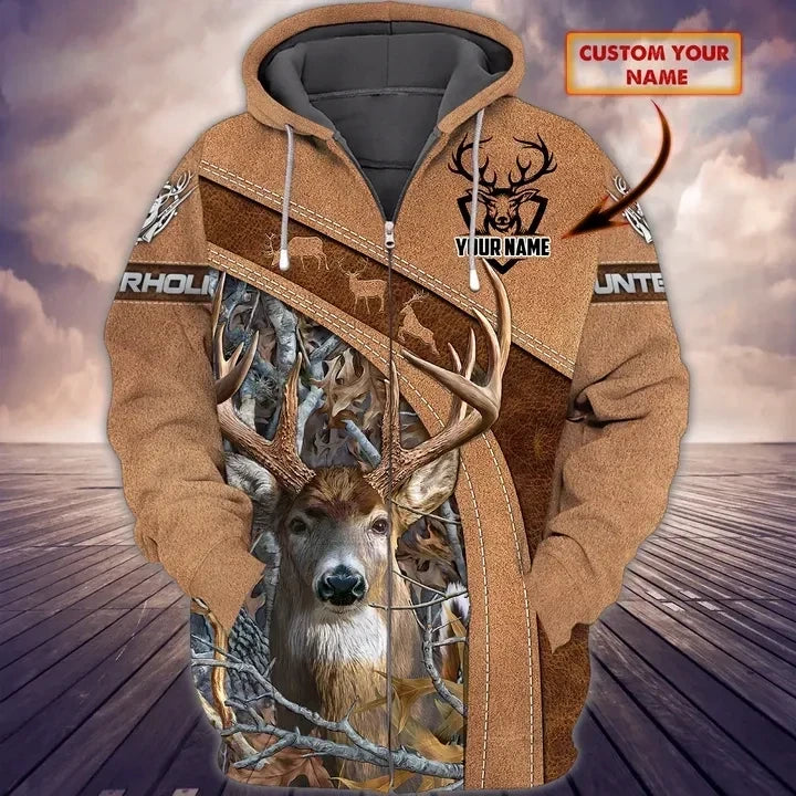 Personalized Deer Hunting 3D All Over Printed Unisex Shirt