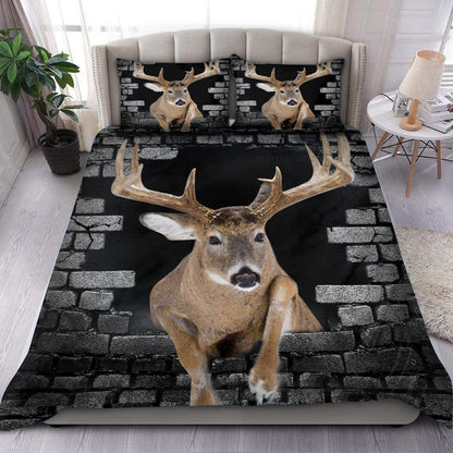 Deer Hunting Wall All Over Printed Bedding Set