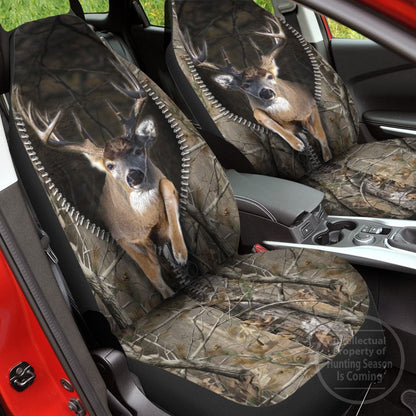 Deer Hunting Camo Pattern - Car Seat Cover Size Universal Fit