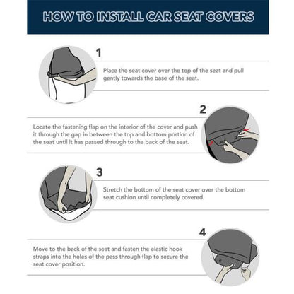 Deer Hunting Camo His Doe Her Buck - Car Seat Cover Size Universal Fit