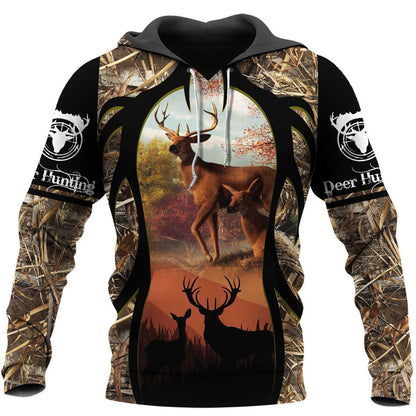 DEER HUNTING 3D ALL OVER PRINTED UNISEX SHIRT