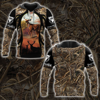 DEER HUNTING 3D ALL OVER PRINTED UNISEX SHIRT