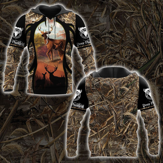DEER HUNTING 3D ALL OVER PRINTED UNISEX SHIRT