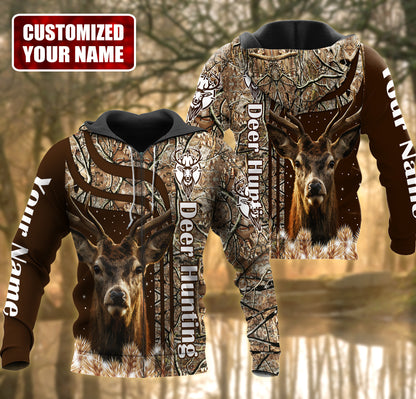Personalized Name Deer Hunting 2 All Over Printed Unisex Shirt