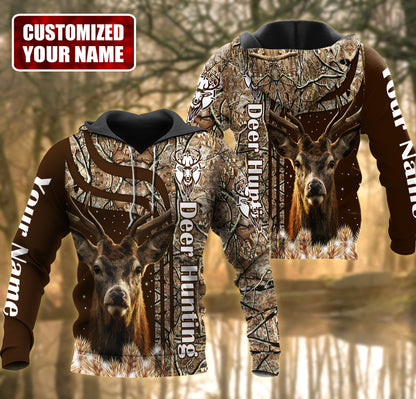Personalized Name Deer Hunting 2 All Over Printed Unisex Shirt