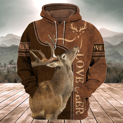 Love Deer All Over Printed Unisex Shirt