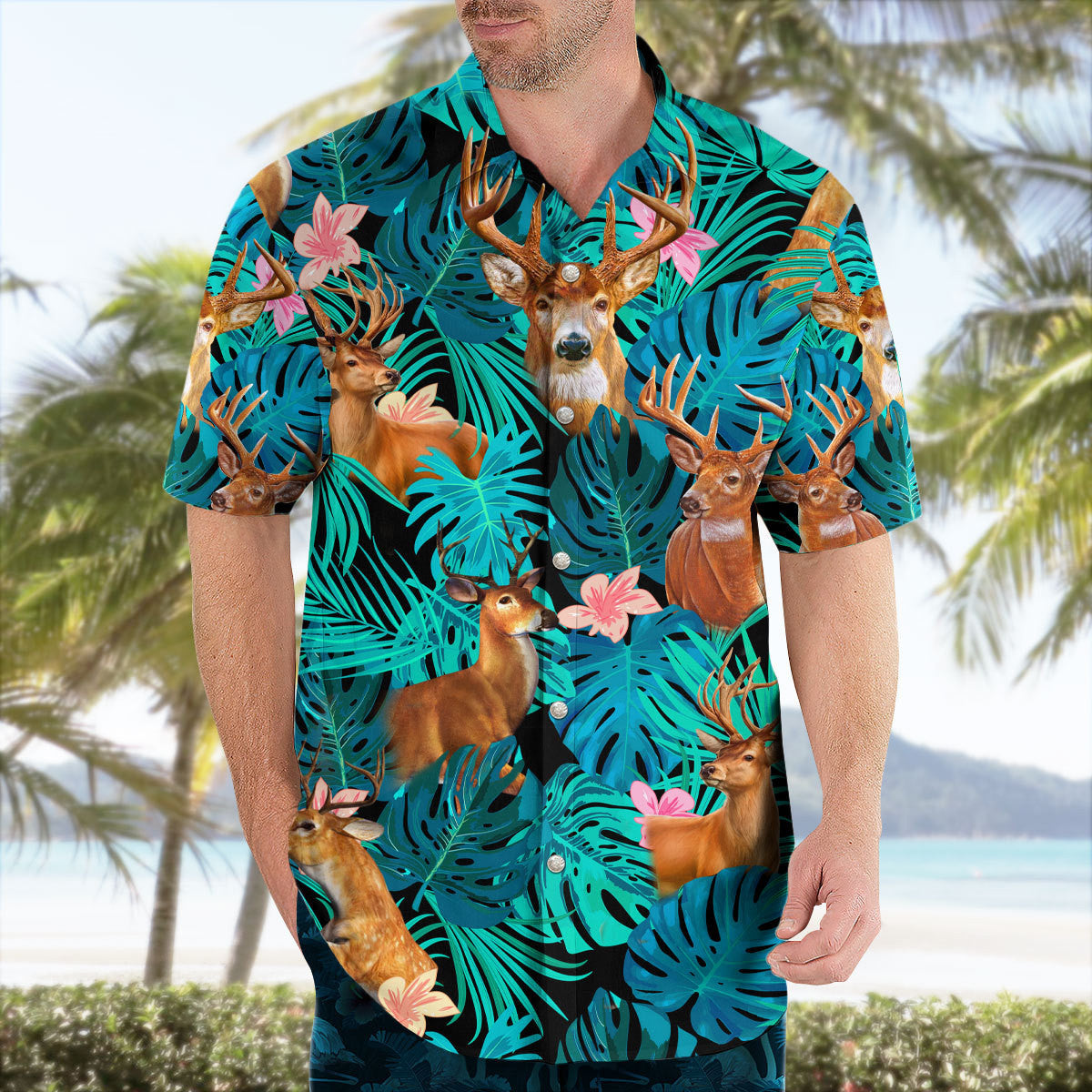 Deer Tropical Hawaii Shirt