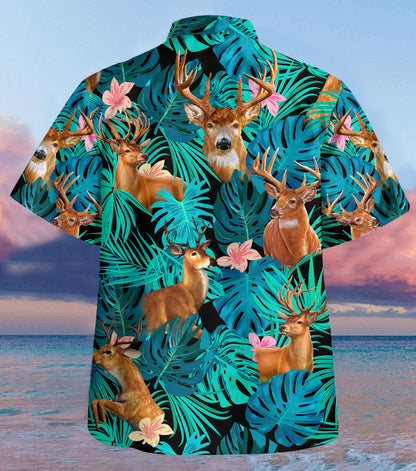 Deer Tropical Hawaii Shirt