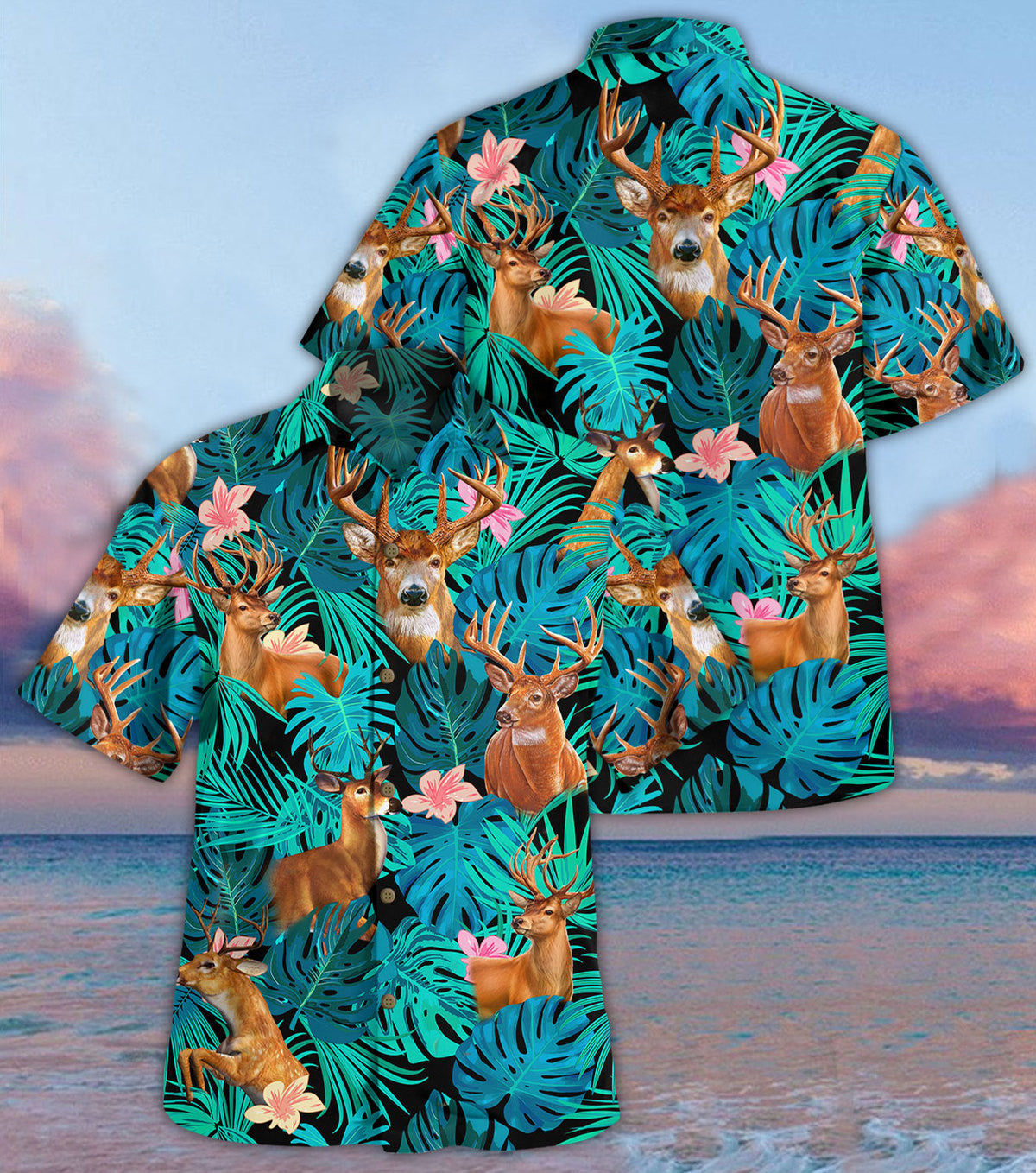 Deer Tropical Hawaii Shirt