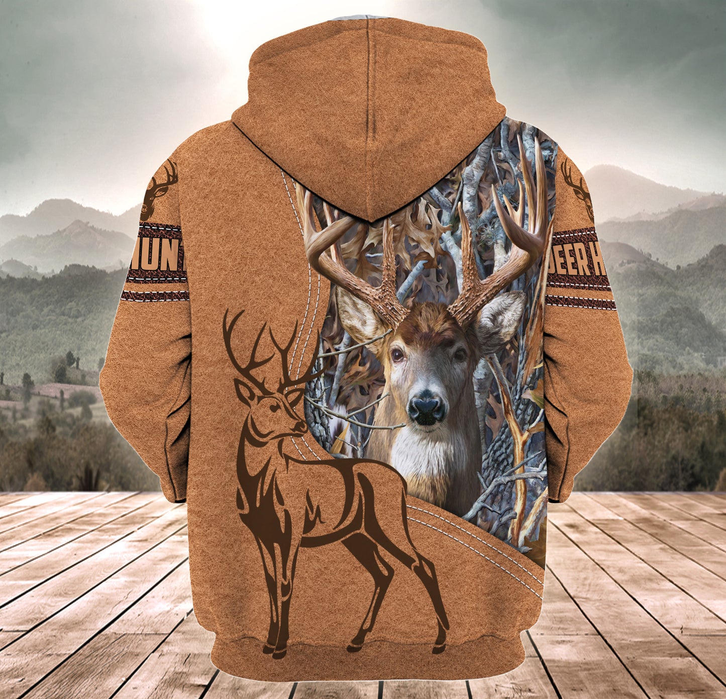 Personalized Name Deer Hunting Q4 All Over Printed Unisex Shirt