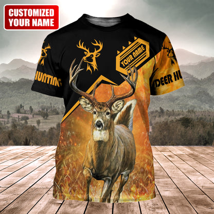 Personalized Name Deer Hunting Q5 All Over Printed Unisex Shirt