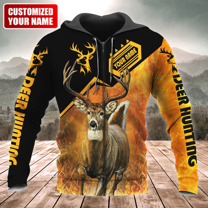 Personalized Name Deer Hunting Q5 All Over Printed Unisex Shirt