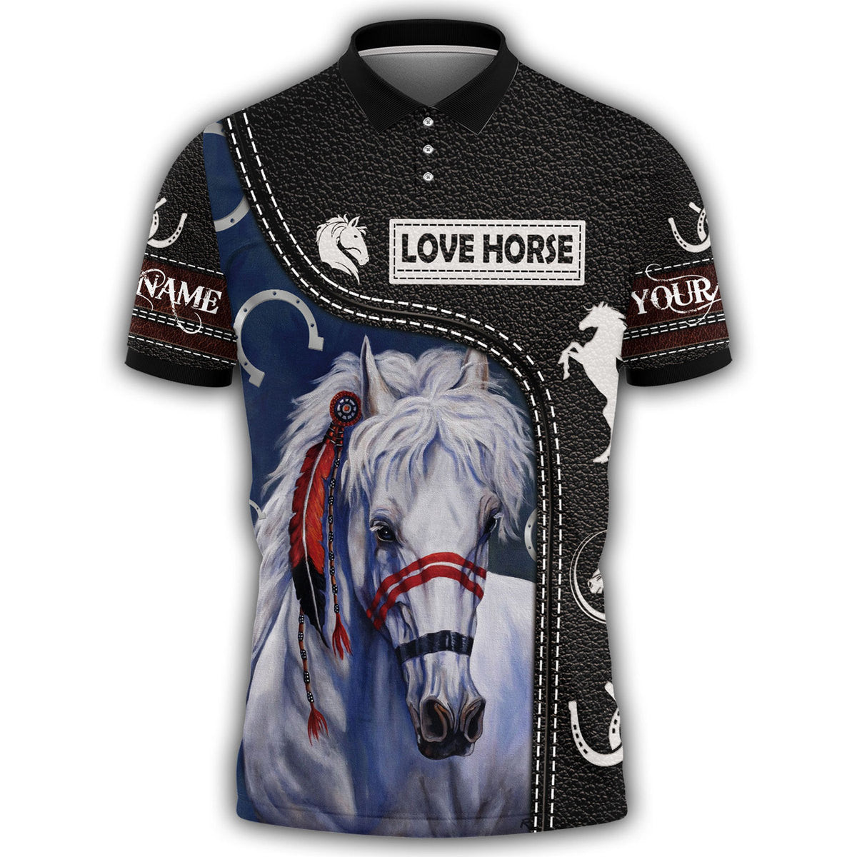 Personalized Name Horse AK37 All Over Printed Unisex Shirt