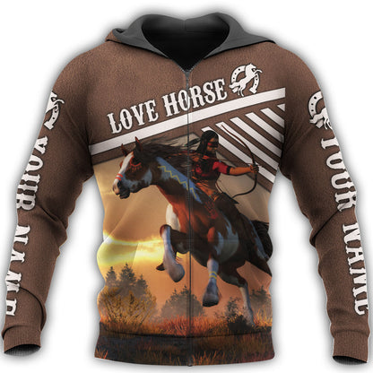 Personalized Name Horse AK39 All Over Printed Unisex Shirt