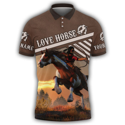 Personalized Name Horse AK39 All Over Printed Unisex Shirt