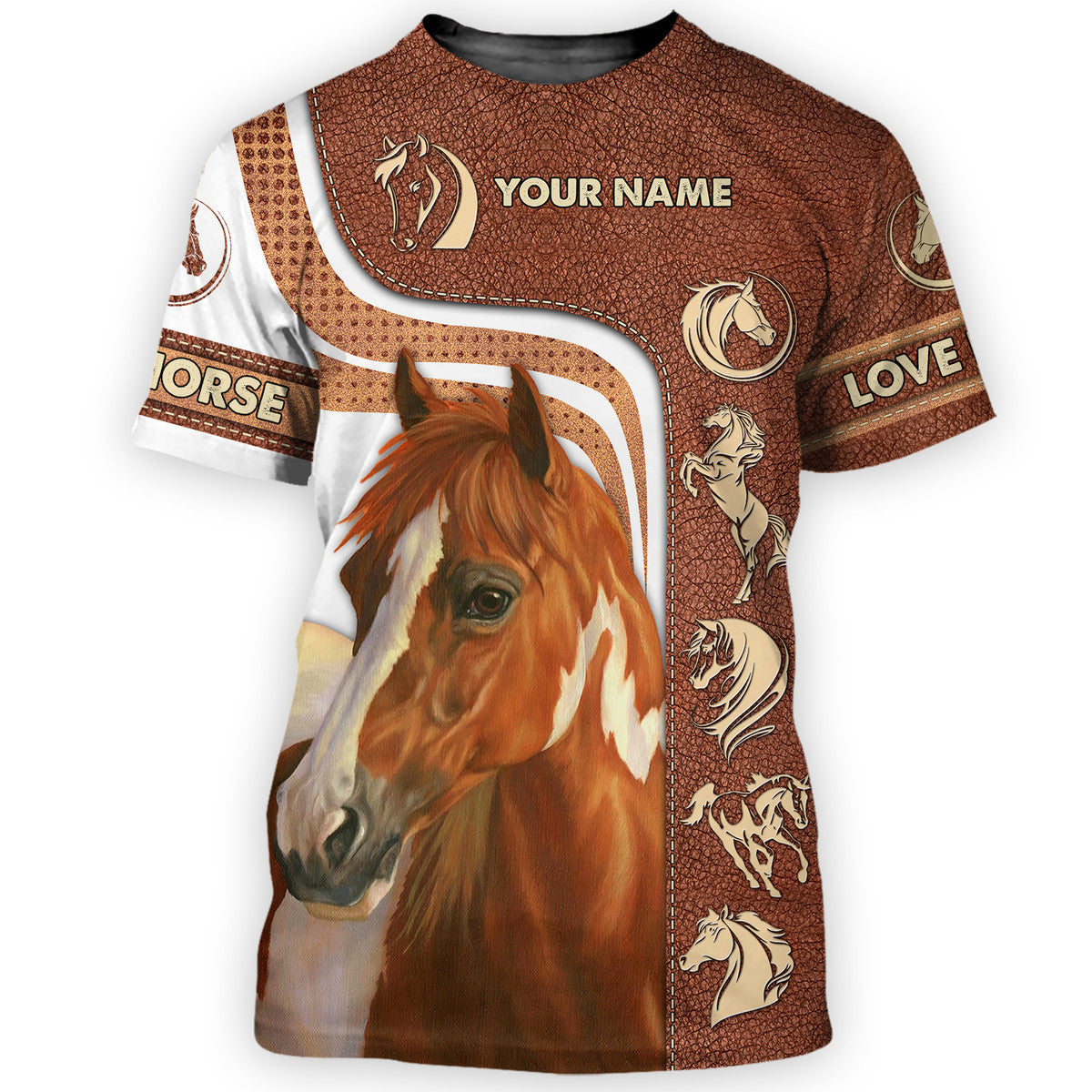 Personalized Name Horse AK40 All Over Printed Unisex Shirt