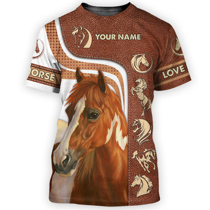 Personalized Name Horse AK40 All Over Printed Unisex Shirt
