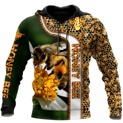 Honey Bee Pattern All Over Printed Unisex Shirt Q200211