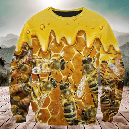 Honey Bee Swarm All Over Printed Unisex Shirt Q140104