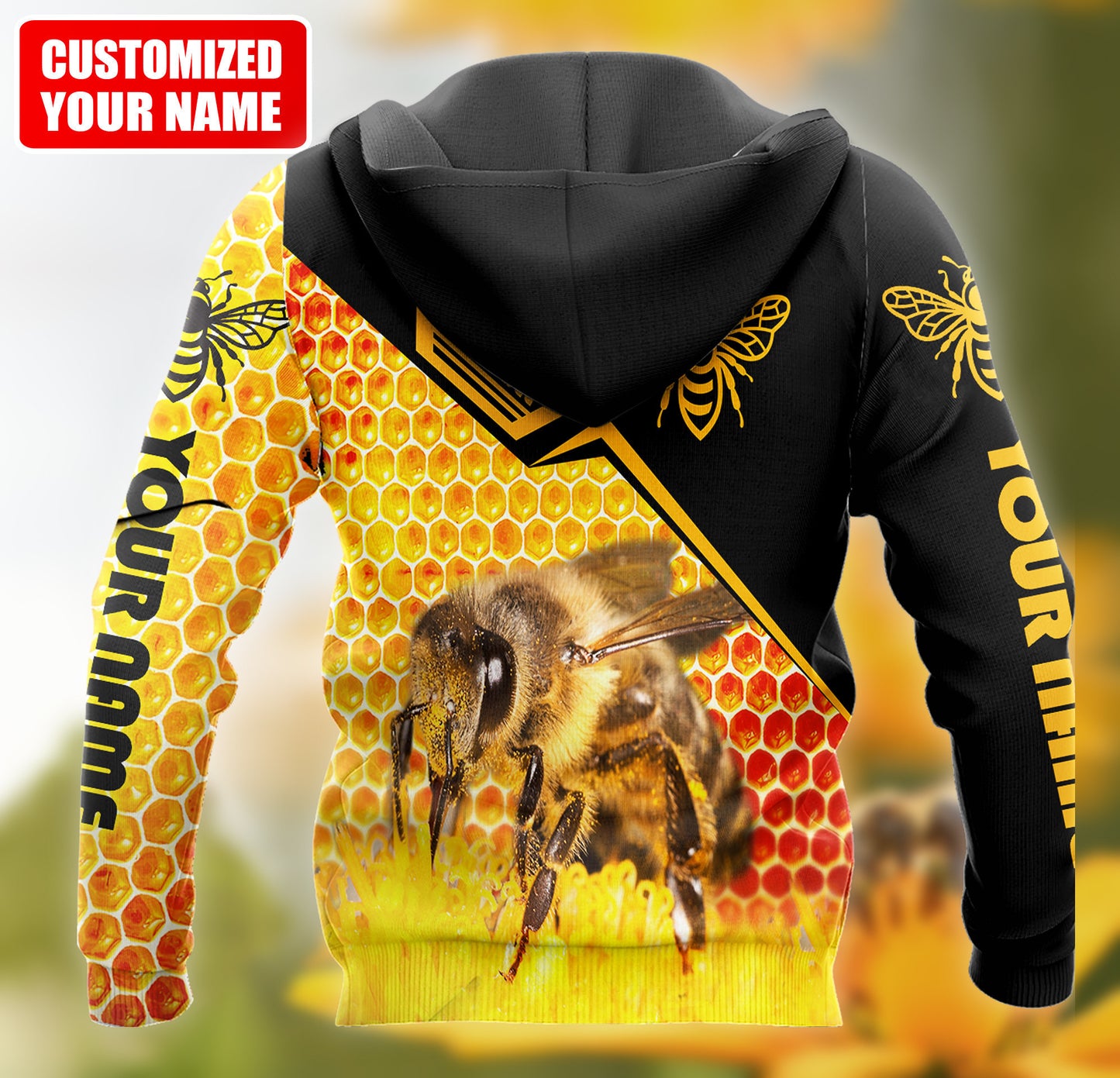 Personalized Name Honey Bee 3 All Over Printed Unisex Shirt Q110101