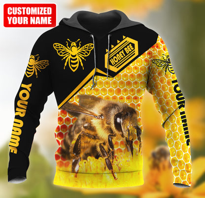 Personalized Name Honey Bee 3 All Over Printed Unisex Shirt Q110101