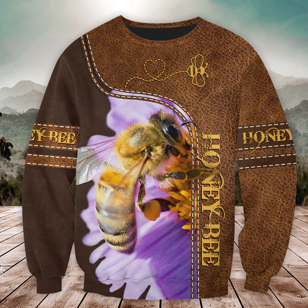 Love Honey Bee All Over Printed Unisex Shirt