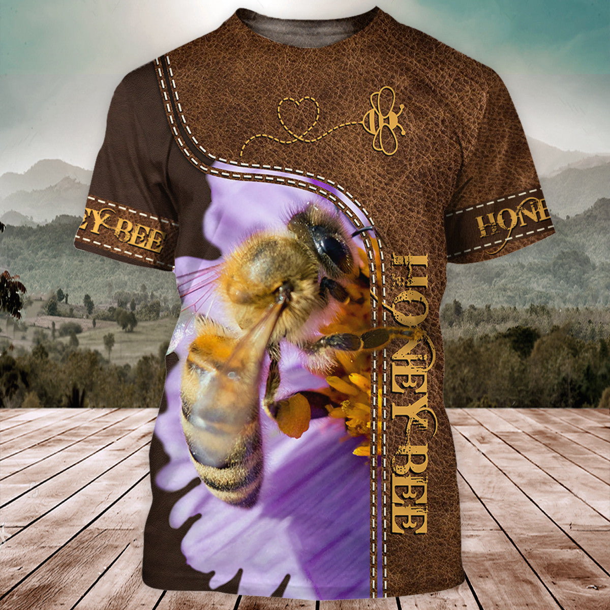 Love Honey Bee All Over Printed Unisex Shirt