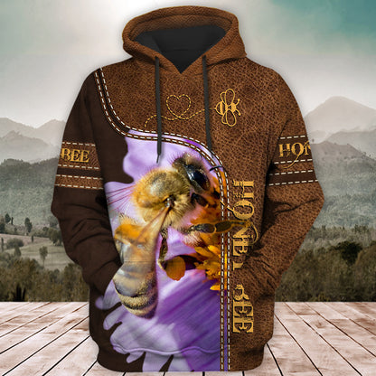 Love Honey Bee All Over Printed Unisex Shirt