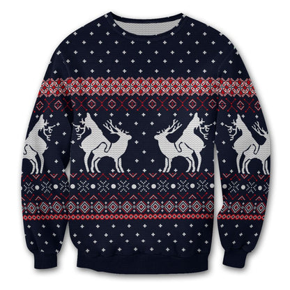 Funny Deer Christmas Ugly Sweatshirt