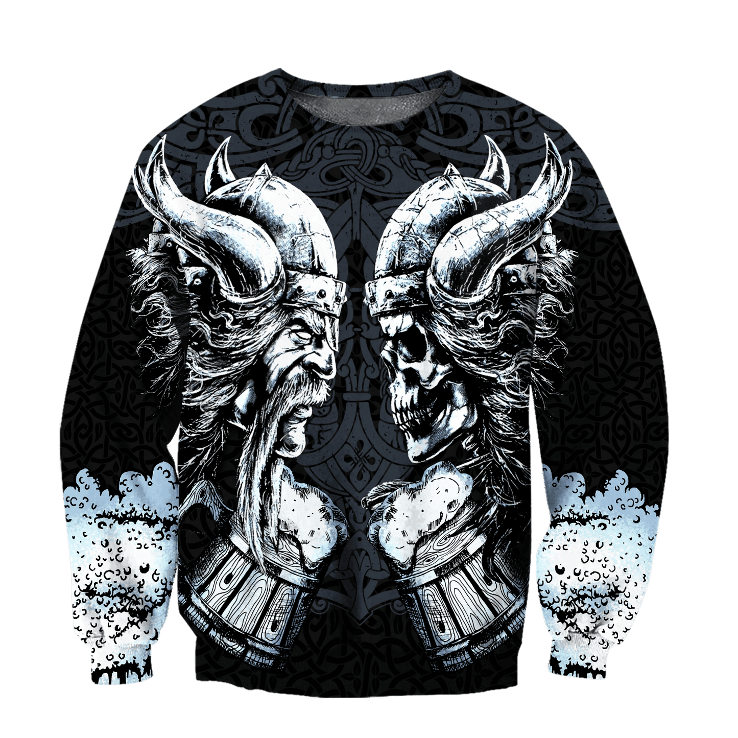 Love beer skull & viking 3D all over printed for man and women