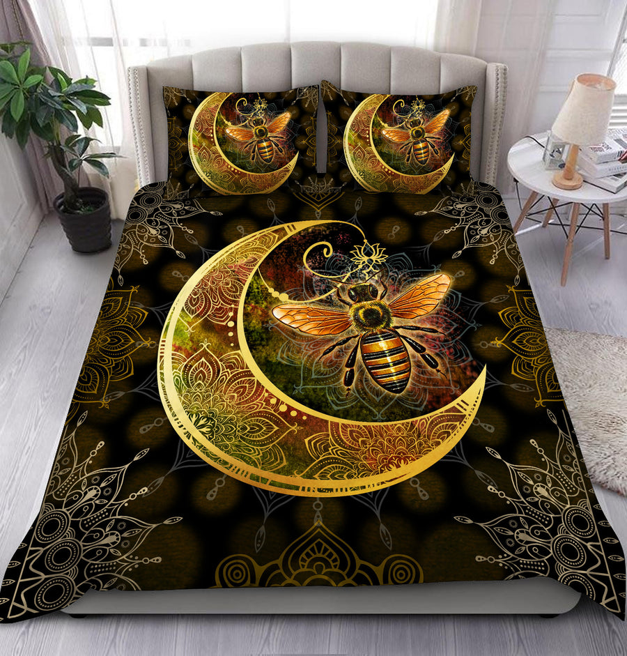 Honey Bee Q2 All Over Printed Bedding Set