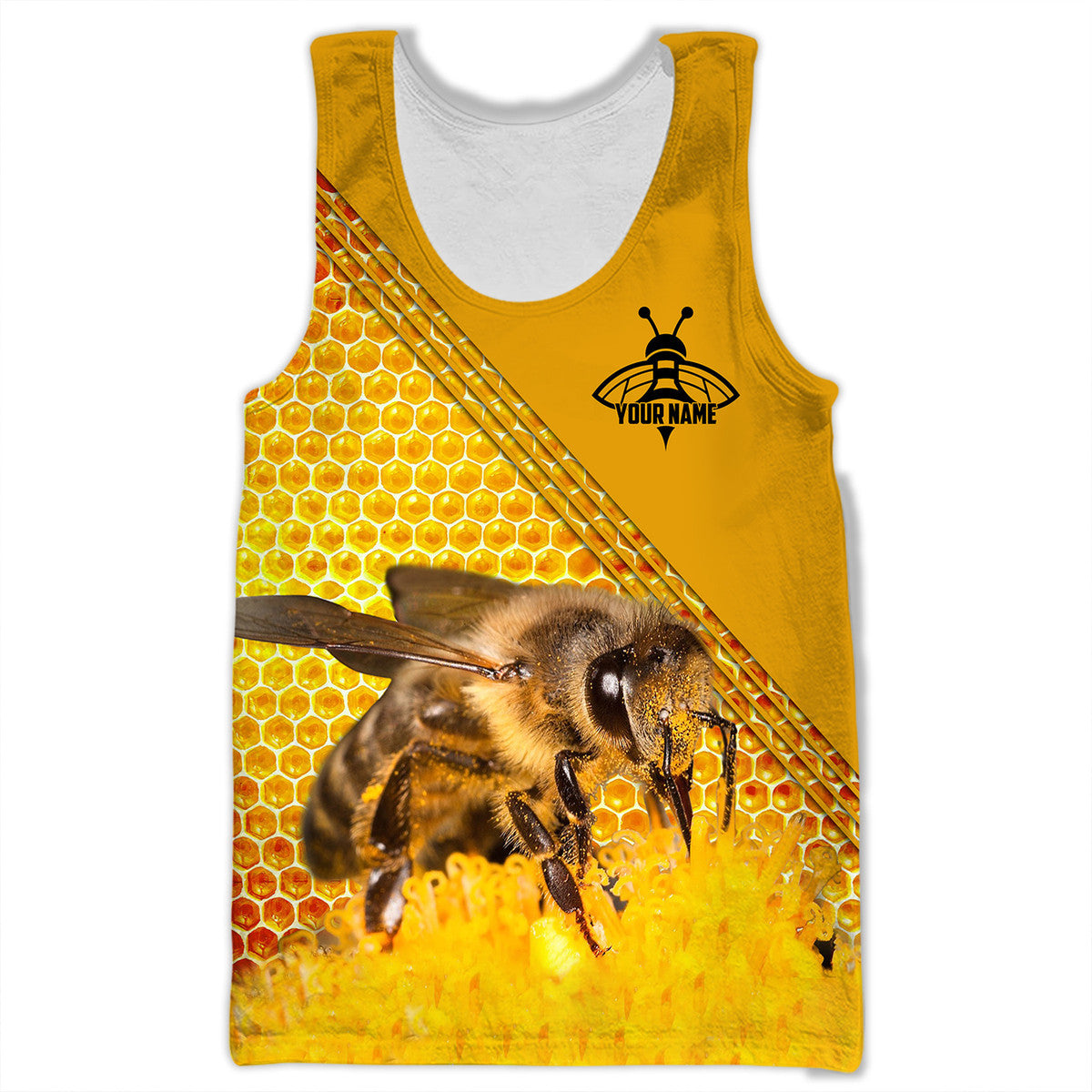 Personalized Name Honey Bee Q4 All Over Printed Unisex Shirt Q040408