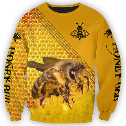Personalized Name Honey Bee Q4 All Over Printed Unisex Shirt Q040408