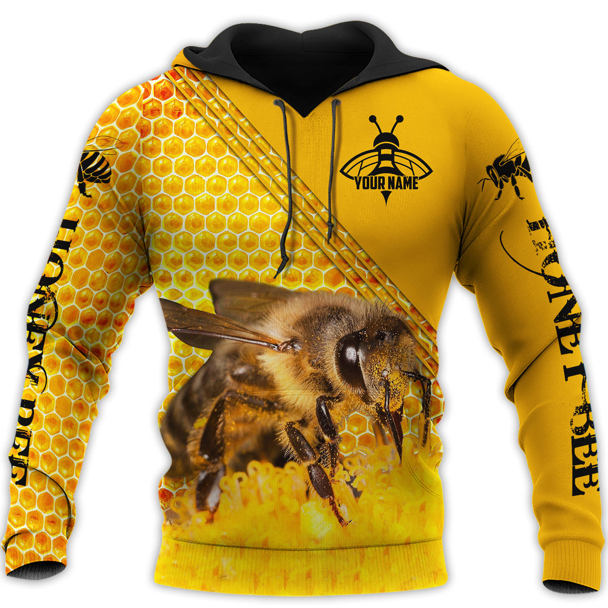 Personalized Name Honey Bee Q4 All Over Printed Unisex Shirt Q040408